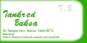 tankred buksa business card